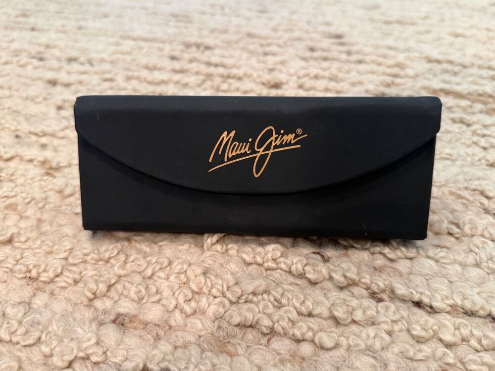 Maui Jim Sunglasses Eyeglasses Black Hard Case Gold Logo Case Only